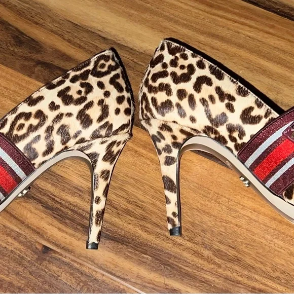 Sam Edelmam G0136l1250, Sand Leopard, Sz 6.5 Italy Couture Style New - Picture 5 of 13